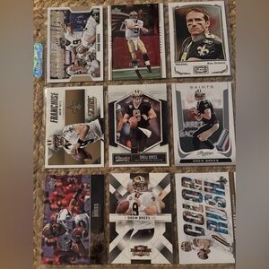 Drew Brees Football Trading Cards Collection